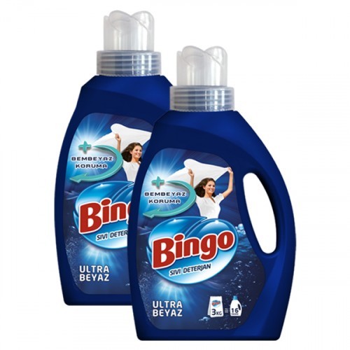 Bingo Matik Ultra Beyaz Sıvı Çamaşır Deterjanı 2145 ml x 2 Adet