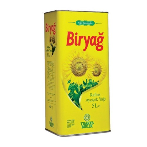 Biryağ Ayçiçek Yağı Teneke 5 lt