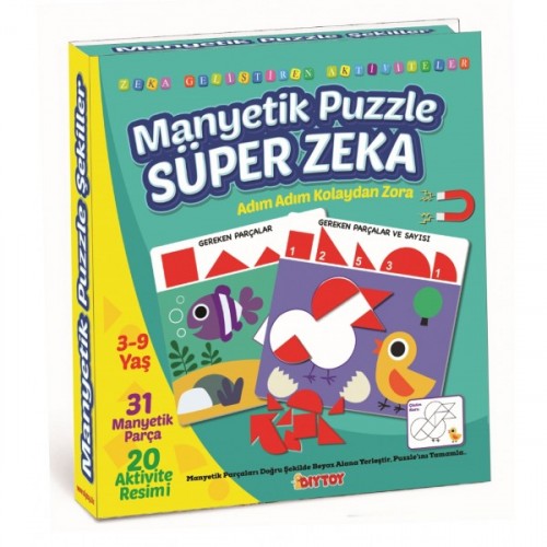 Diy-Toy Manyetik Puzzle Süper Zeka 1536