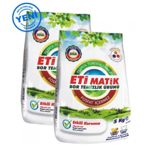 Eti Matik Çamaşır Deterjanı 5 Kg x 2 Adet