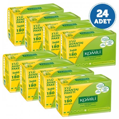 Komili Islak Mendil 60lı x 24 Adet (1440 Yaprak)