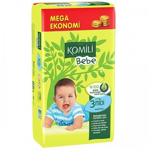 Komili Bebe Bebek Bezi Jumbo Midi 3 No 54Lü