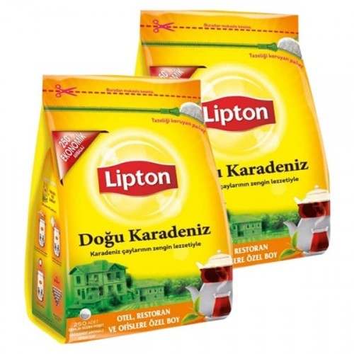 Lipton Doğu Karadeniz Demlik Poşet Çay 250 li x 2 Adet