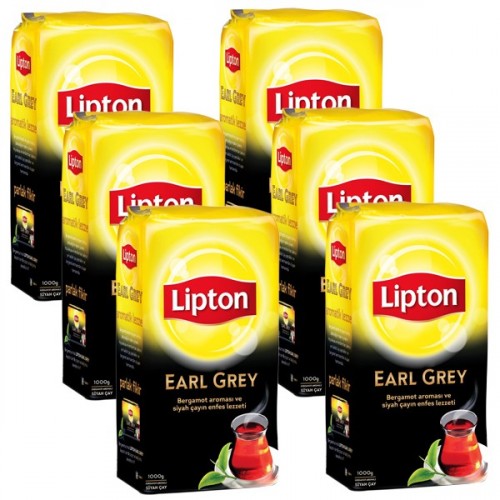 Lipton Earl Grey Dökme Çay 900 gr x 6 Adet
