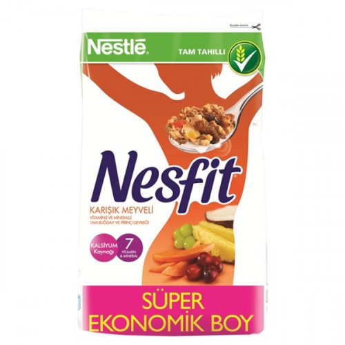 Nestle Nesfit Karışık Meyveli Tam Buğday ve Pirinç Gevreği 550 gr