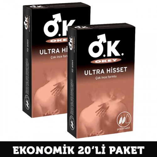 Okey Ultra Hisset Prezervatif 10lu x 2 Adet