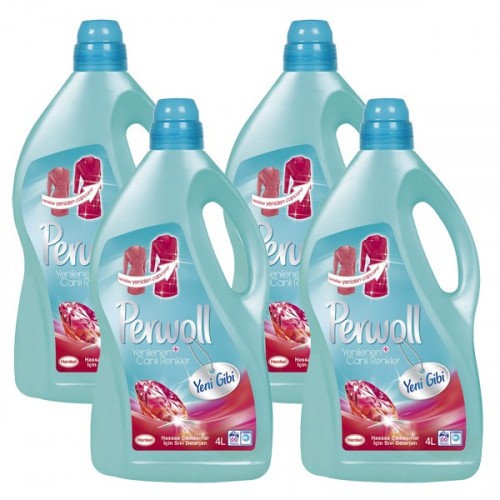 Perwoll Sıvı Çamaşır Deterjanı Renkli 4 lt x 4 Adet