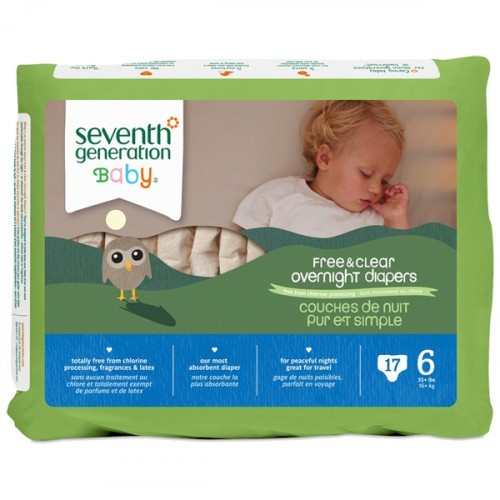 Seventh Generation Bebek Bezi Gece Boyu 6  Beden 17 Adet 