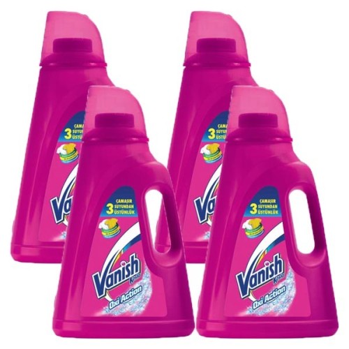 Vanish Sıvı Pembe Leke Çıkarıcı 3000 ml x 4 Adet