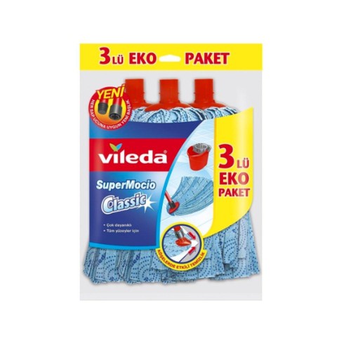 Vileda Süper Mocio Paspas Klasik 3 lü Paket
