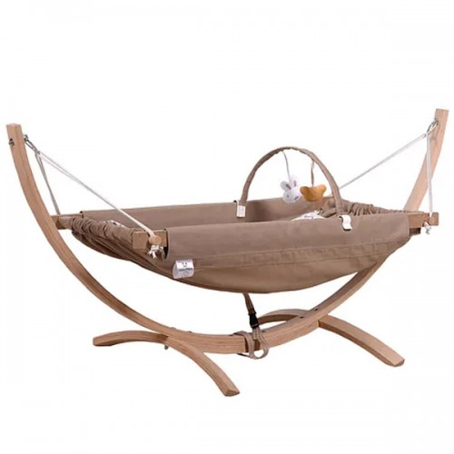 Holmen Fethiye Cibinlikli Ahşap Bebek Hamağı - Gold Holmen Fethiye Cibinlikli Ahşap Bebek Hamağı - Gold