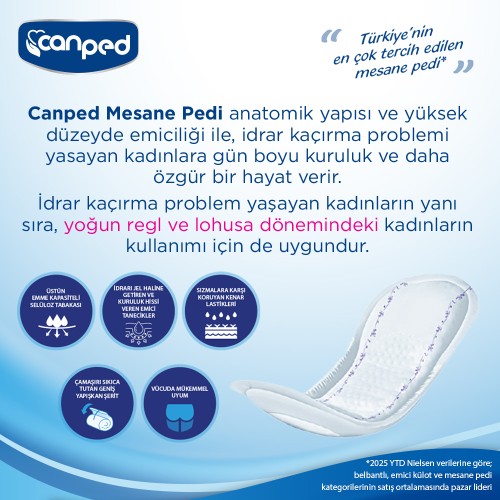 Canped Mesane Pedi Normal M Beden 20 Adet x 3 Adet Canped Mesane Pedi Normal M Beden 20 Adet x 3 Adet