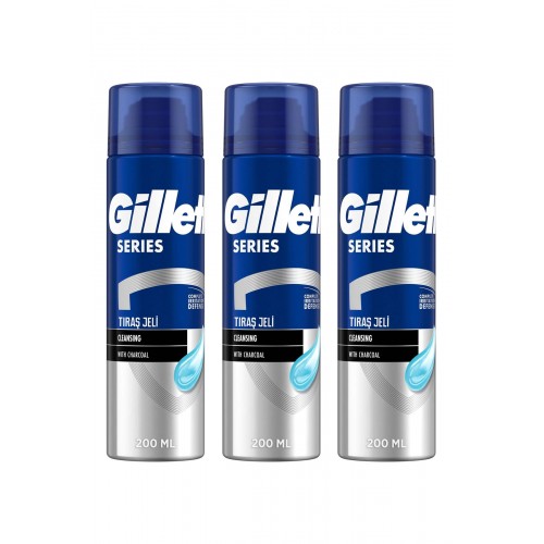 Gillette Series Cleansing Tıraş Jeli 200 ml x 3 Adet