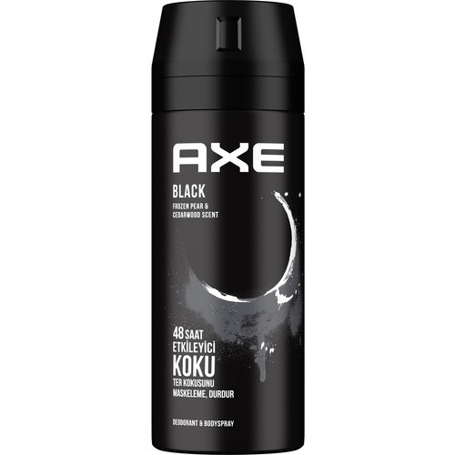 Axe Erkek Sprey Deodorant Black 48 Saat Etkileyici Koku 150 ml