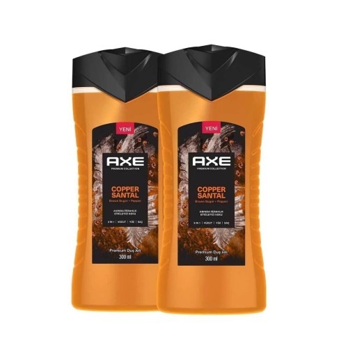 Axe Premium Collection Duş Jeli Copper Santal 300 ml x 2 Adet Axe Premium Collection Duş Jeli Copper Santal 300 ml x 2 Adet