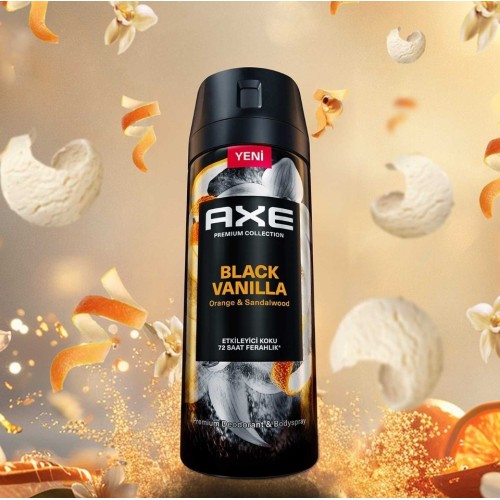 Axe Premium Collection Erkek Sprey Deodorant Black Vanilla 150 ml