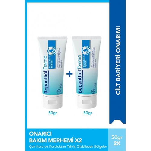 Bepanthol Derma Onarıcı Bakım Merhemi 50 gr x 2 Adet