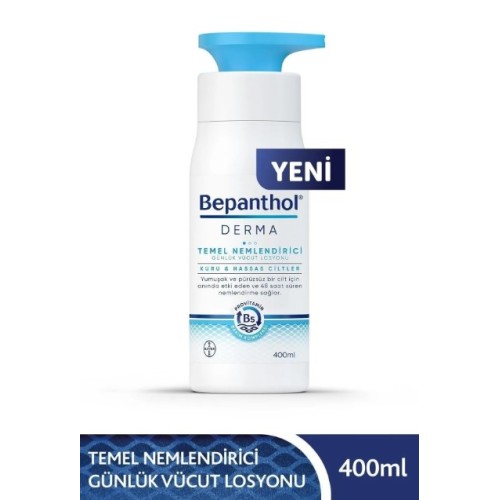 Bepanthol Derma Temel Nemlendirici Vücut Losyonu 400 ml