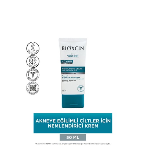 Bioxcin Acnium Sebum Dengeleyici Nemlendirci Krem 50 ml