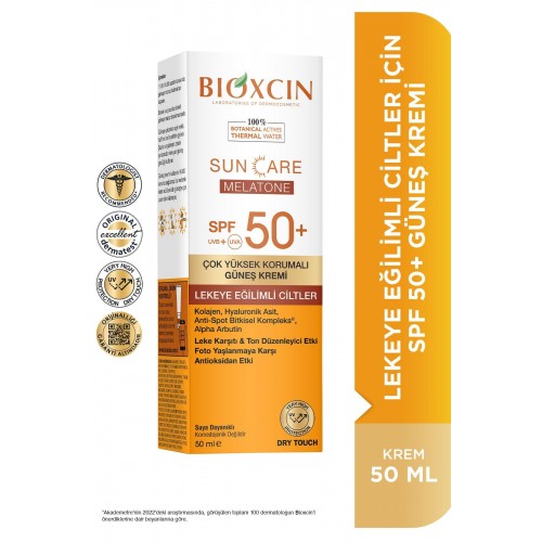 Bioxcin Sun Care Lekeye Eğilimli Ciltler Için SPF50+ Güneş Kremi 50ml Bioxcin Sun Care Lekeye Eğilimli Ciltler Için SPF50+ Güneş Kremi 50ml