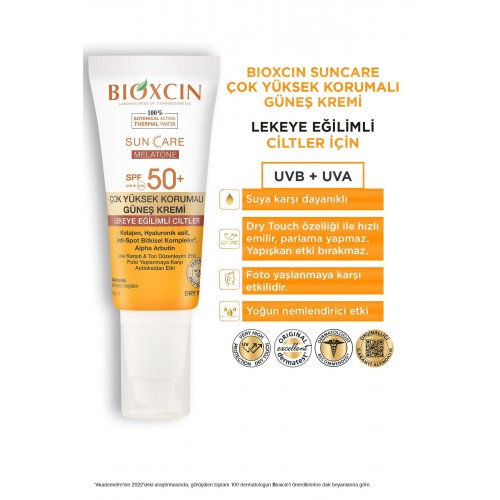 Bioxcin Sun Care Lekeye Eğilimli Ciltler Için SPF50+ Güneş Kremi 50ml Bioxcin Sun Care Lekeye Eğilimli Ciltler Için SPF50+ Güneş Kremi 50ml