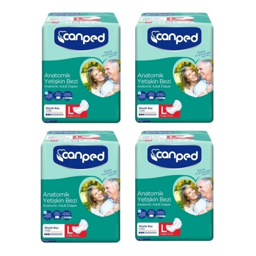 Canped Anatomik Hastabezi Normal Büyük 8 li x 4 Adet