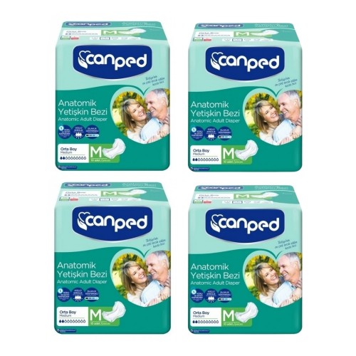Canped Anatomik Hastabezi Normal Orta 10 lu x 4 Adet Canped Anatomik Hastabezi Normal Orta 10 lu x 4 Adet