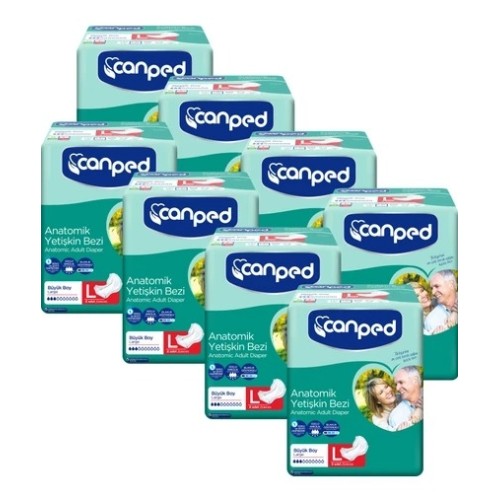 Canped Anatomik Hastabezi Normal Büyük 8 li x 8 Adet Canped Anatomik Hastabezi Normal Büyük 8 li x 8 Adet