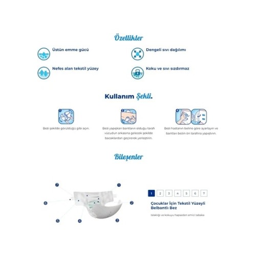 Canped Belbantlı Extra Küçük Hasta Bezi 30 lu x 2 Adet Canped Belbantlı Extra Küçük Hasta Bezi 30 lu x 2 Adet