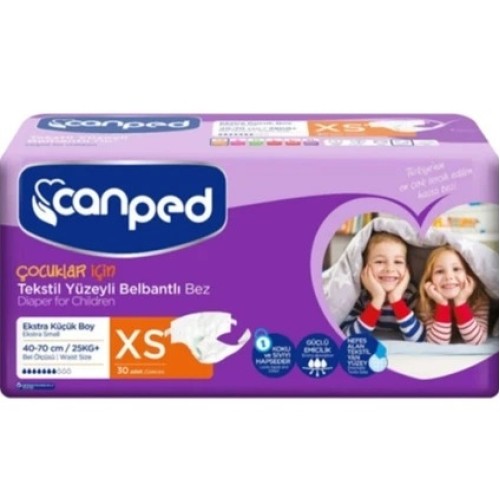 Canped Belbantlı Extra Küçük Hasta Bezi 30 Adet