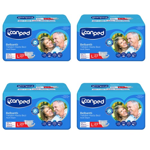 Canped Belbantlı Hasta Bezi Büyük Boy Large 92 Adet