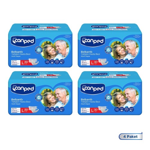 Canped Belbantlı Hasta Bezi Büyük Boy Large 120 li