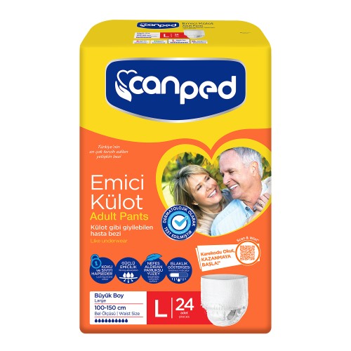Canped Emici Külot Büyük Boy Large 24 lü Canped Emici Külot Büyük Boy Large 24 lü