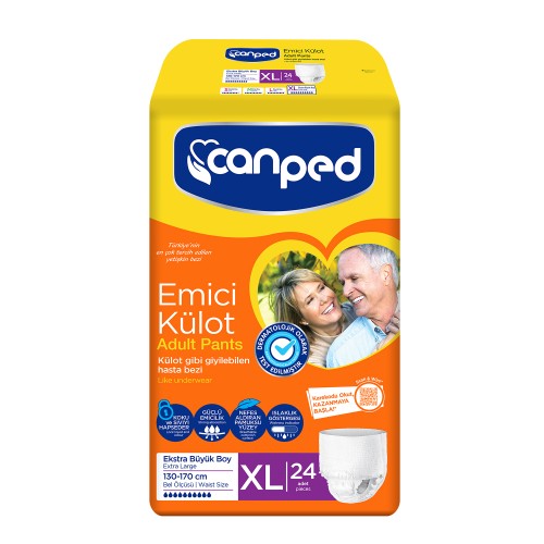 Canped Emici Külot Extra Büyük Boy Large 24 lü Canped Emici Külot Extra Büyük Boy Large 24 lü