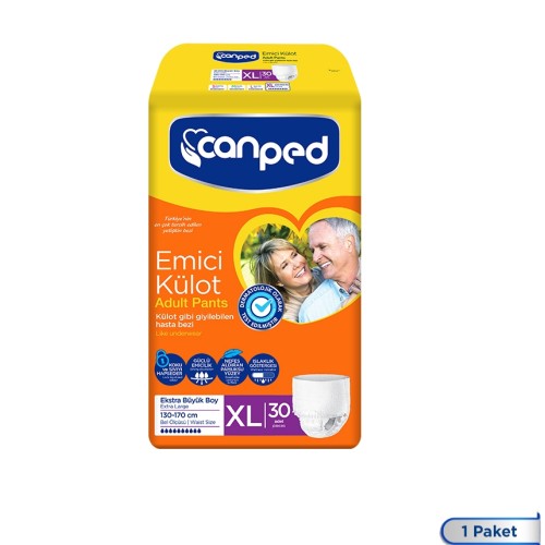 Canped Emici Külot Extra Büyük Boy Large 30 Adet Canped Emici Külot Extra Büyük Boy Large 30 Adet