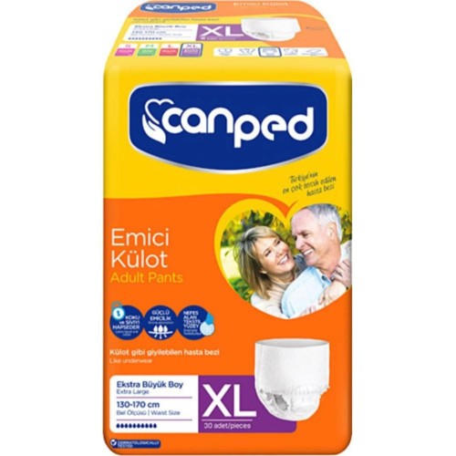 Canped Emici Külot Extra Büyük Boy Large 30 Adetttt