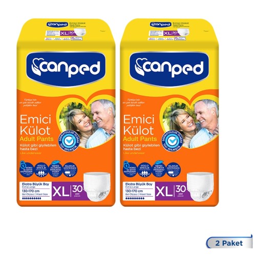 Canped Emici Külot Extra Büyük Boy Large 60 lı Canped Emici Külot Extra Büyük Boy Large 60 lı