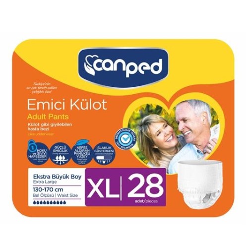 Canped Emici Külot Extra Büyük Boy XL 28 Adet Canped Emici Külot Extra Büyük Boy XL 28 Adet