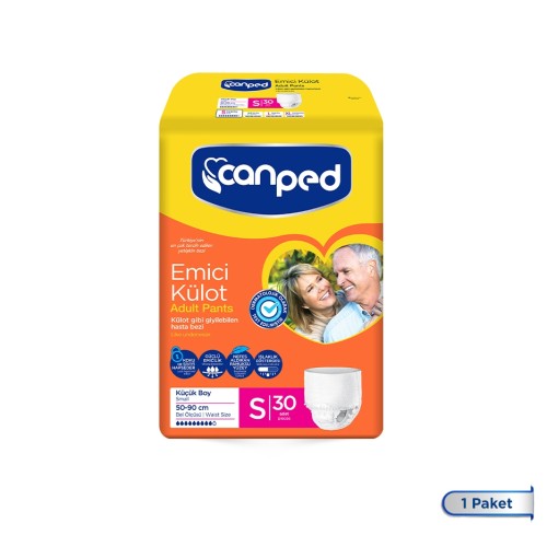 Canped Emici Külot Küçük Boy Smal S 30 lu Canped Emici Külot Küçük Boy Smal S 30 lu