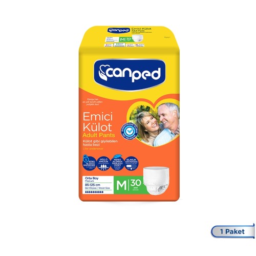 Canped Emici Külot Orta Boy Medium 30 Adet Canped Emici Külot Orta Boy Medium 30 Adet