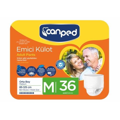 Canped Emici Külot Orta Boy Medium 36 Adet Canped Emici Külot Orta Boy Medium 36 Adet