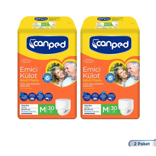 Canped Emici Külot Orta Boy Medium 60 Adet Canped Emici Külot Orta Boy Medium 60 Adet