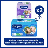 Canped M Bakım Paketi –23 Hasta Bezi + 30 Yatak Koruyucu