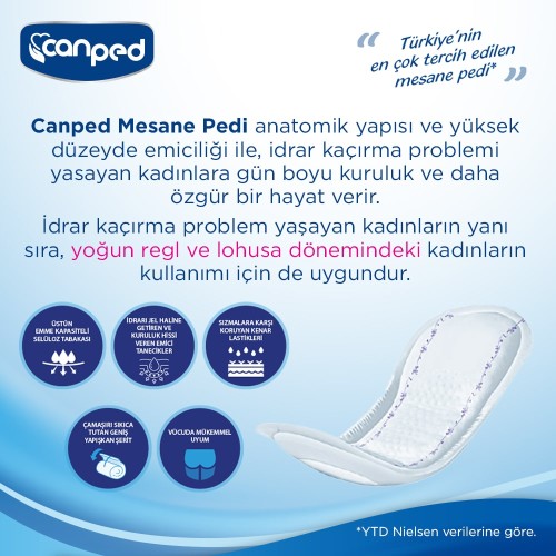 Canped Mesane Pedi Yoğun L Beden 120 Adett