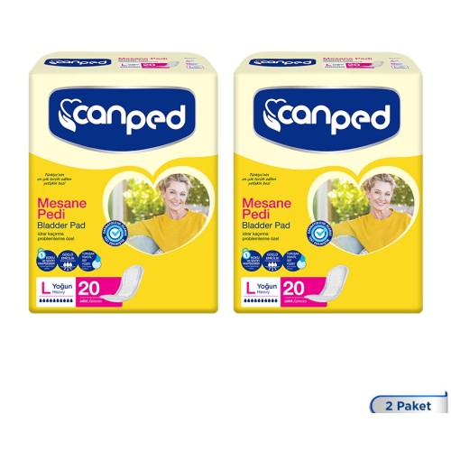 Canped Mesane Pedi Yoğun L Beden 20 Adet x 2 Adet Canped Mesane Pedi Yoğun L Beden 20 Adet x 2 Adet