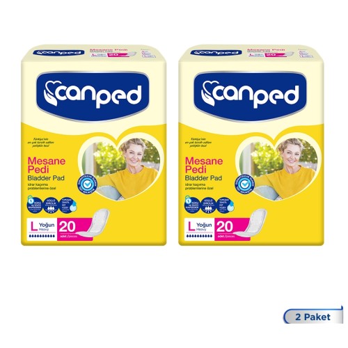 Canped Mesane Pedi Yoğun L Beden 20 Adet x 2 Adett Canped Mesane Pedi Yoğun L Beden 20 Adet x 2 Adett