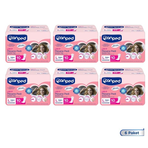 Canped Ultra Mesane Pedi Yoğun - L - 60 Adet Canped Ultra Mesane Pedi Yoğun - L - 60 Adet