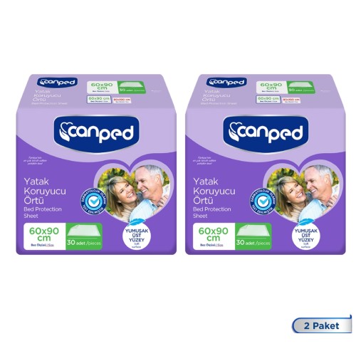 Canped Yatak Koruyucu Örtü (60x90 cm) 60 Adet Canped Yatak Koruyucu Örtü (60x90 cm) 60 Adet