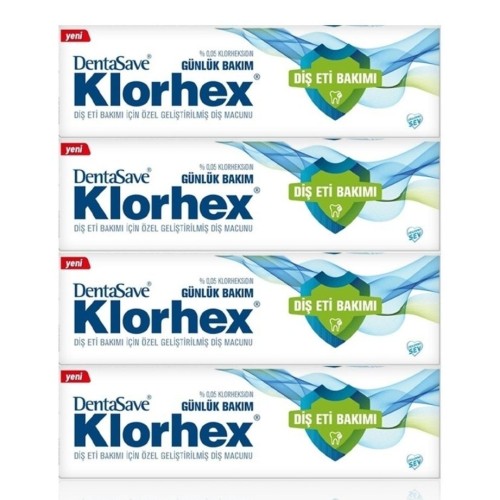 Dentasave Klorhex Günlük Bakım Diş Macunu 75 ml x 4 Adet