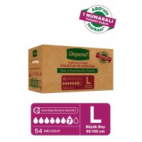 Depend Emici Külot Büyük Boy Kadın 9 lu x 6 Adet 